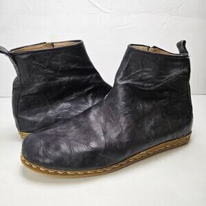 Atlantis Handmade Shoes Turkish‎ Boots Ankle Men's 11 Black Leather Bootie